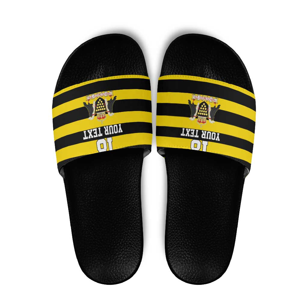 Custom Cornwall Rugby Slide Sandals One and All LT18