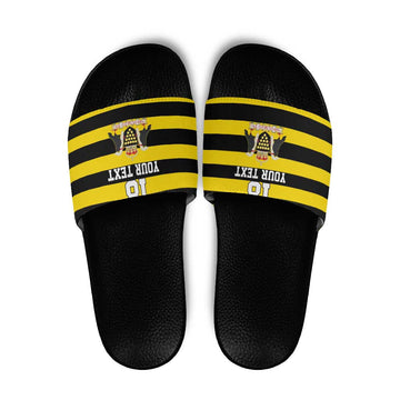 Custom Cornwall Rugby Slide Sandals One and All LT18