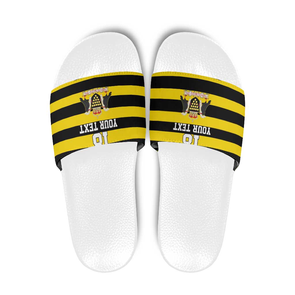 Custom Cornwall Rugby Slide Sandals One and All LT18