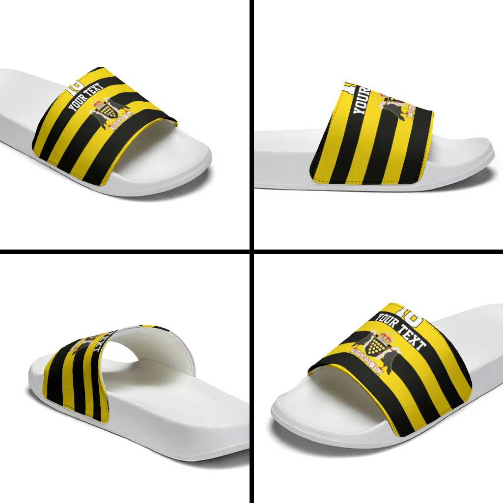 Custom Cornwall Rugby Slide Sandals One and All LT18