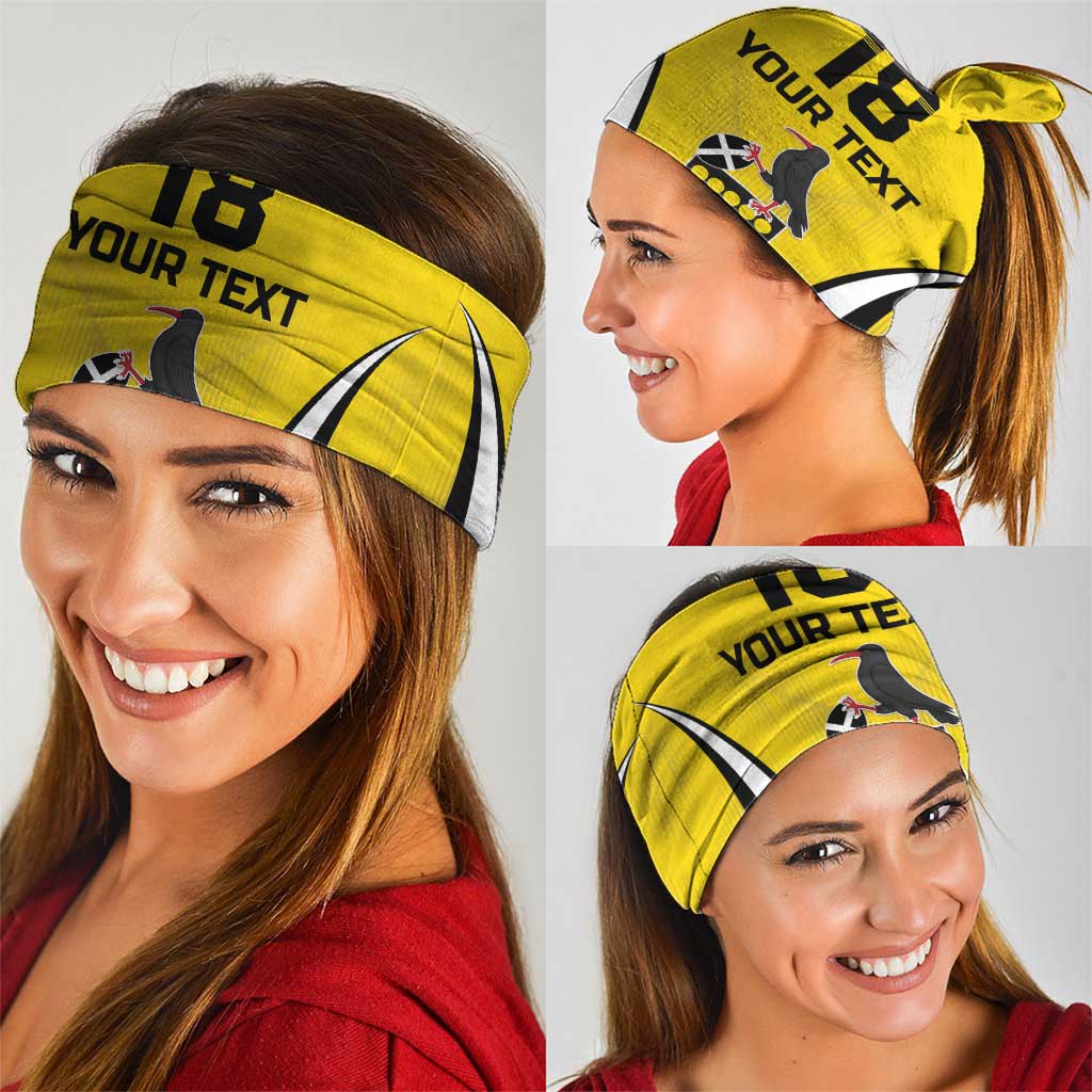 Custom Cornwall Rugby Neck Gaiter Cornish Chough Go Champion LT18