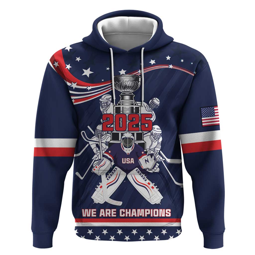 United States Ice Hockey Hoodie USA We Are Champions 2025 LT18