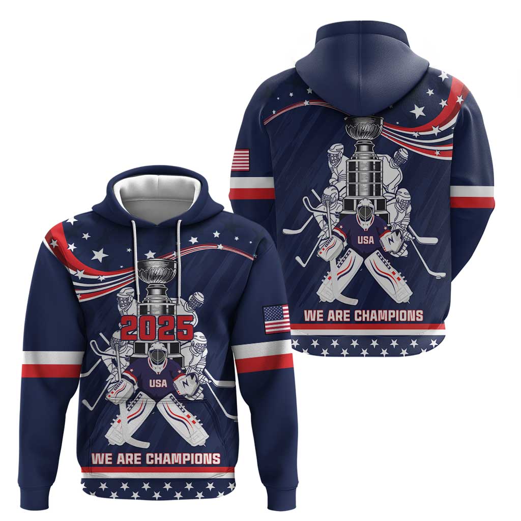 United States Ice Hockey Hoodie USA We Are Champions 2025 LT18