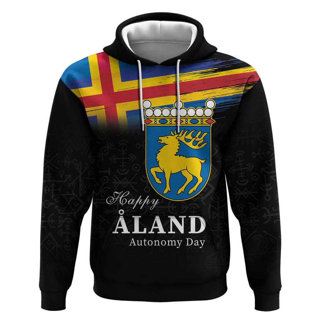 Happy Aland's Autonomy Day Hoodie Coat Of Arms LT18