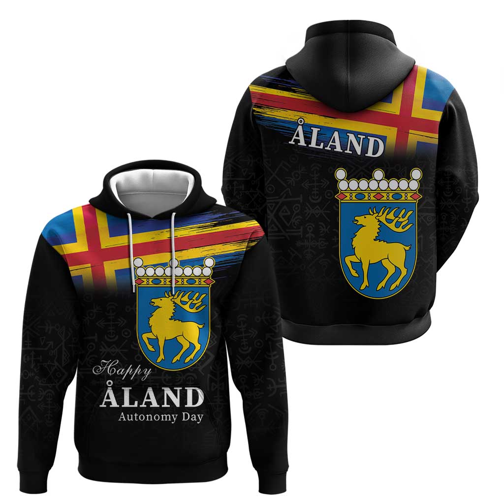 Happy Aland's Autonomy Day Hoodie Coat Of Arms LT18