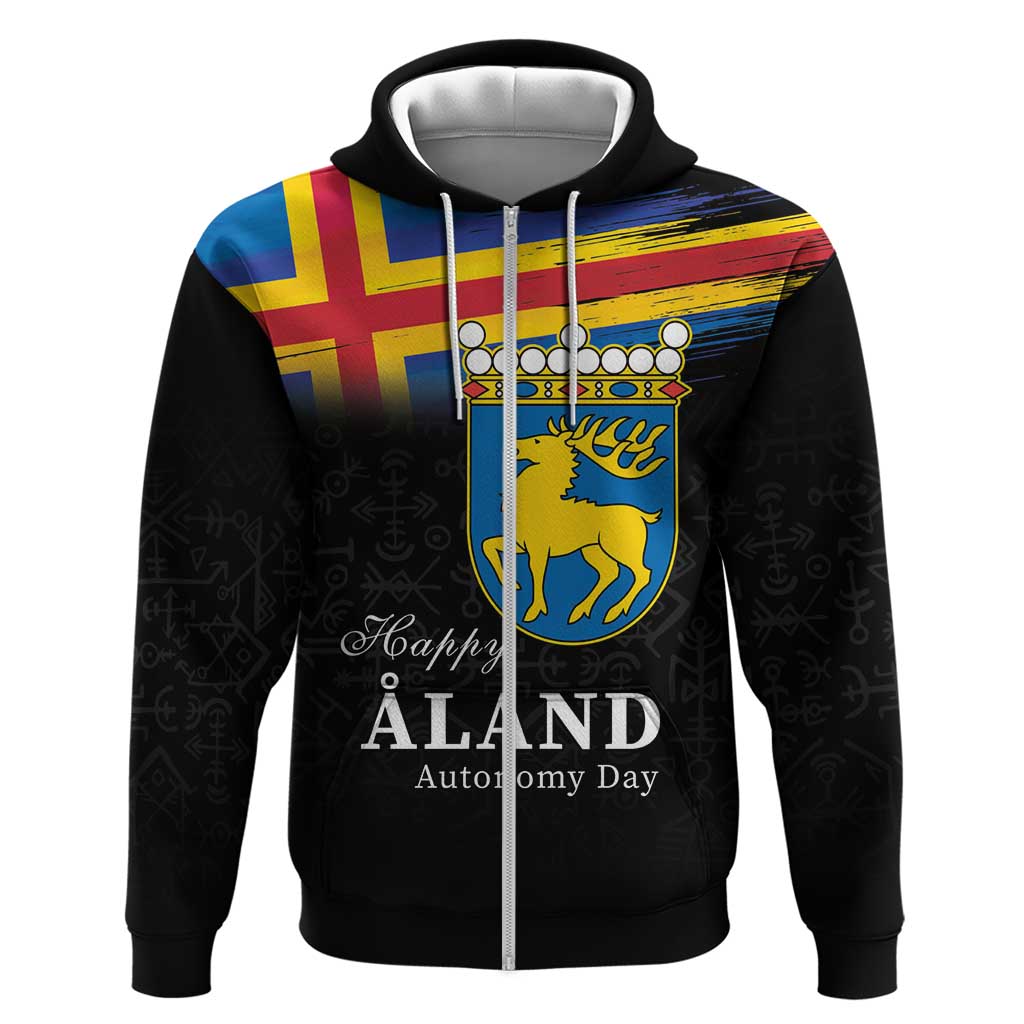 Happy Aland's Autonomy Day Hoodie Coat Of Arms LT18