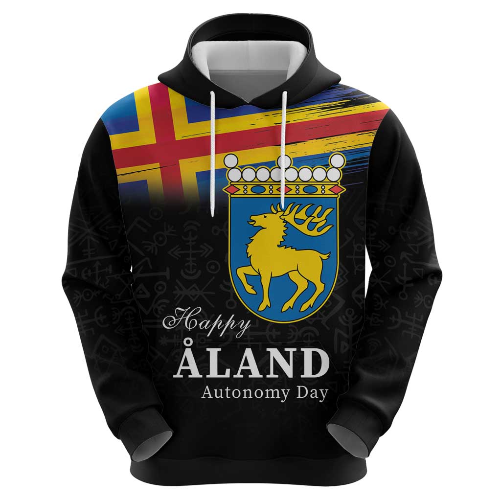 Happy Aland's Autonomy Day Hoodie Coat Of Arms LT18