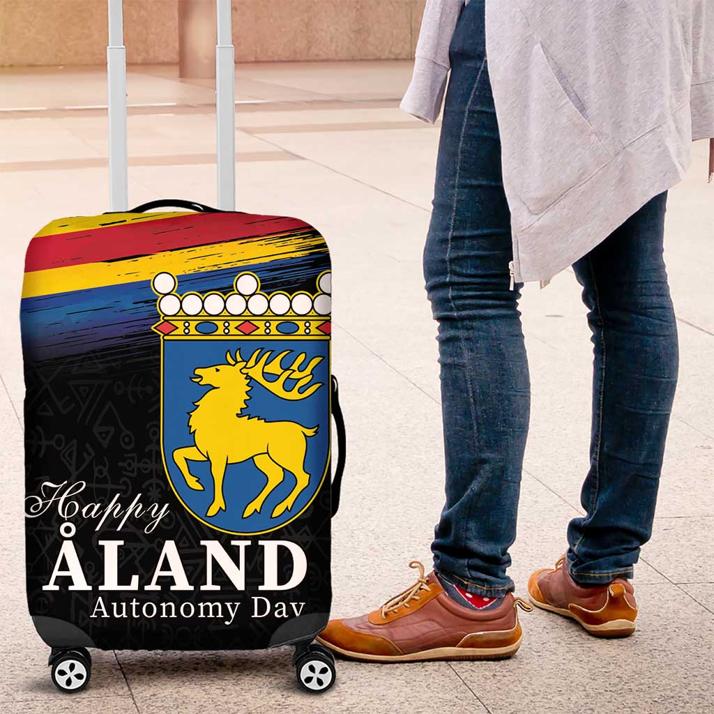 Happy Aland's Autonomy Day Luggage Cover Coat Of Arms LT18