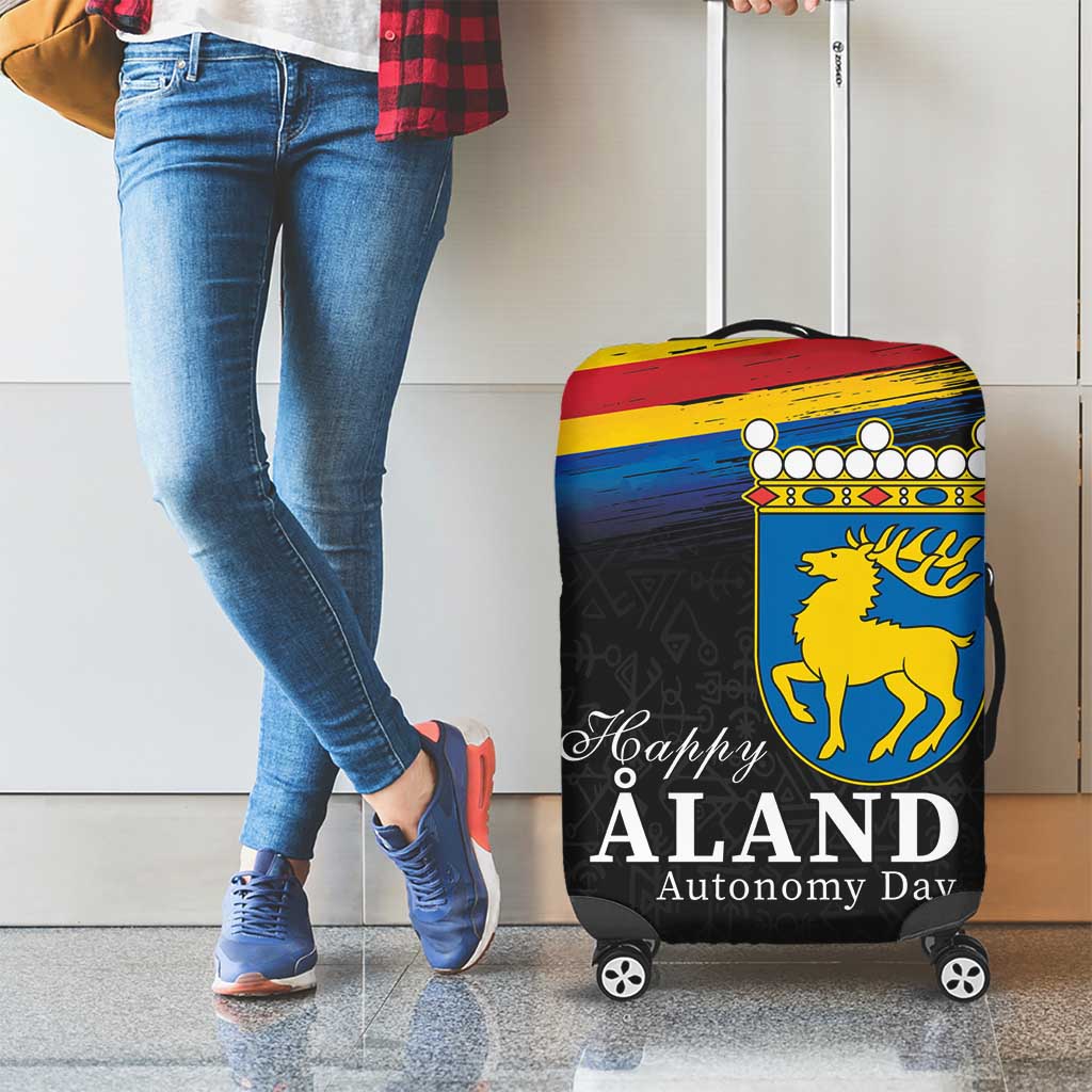 Happy Aland's Autonomy Day Luggage Cover Coat Of Arms LT18