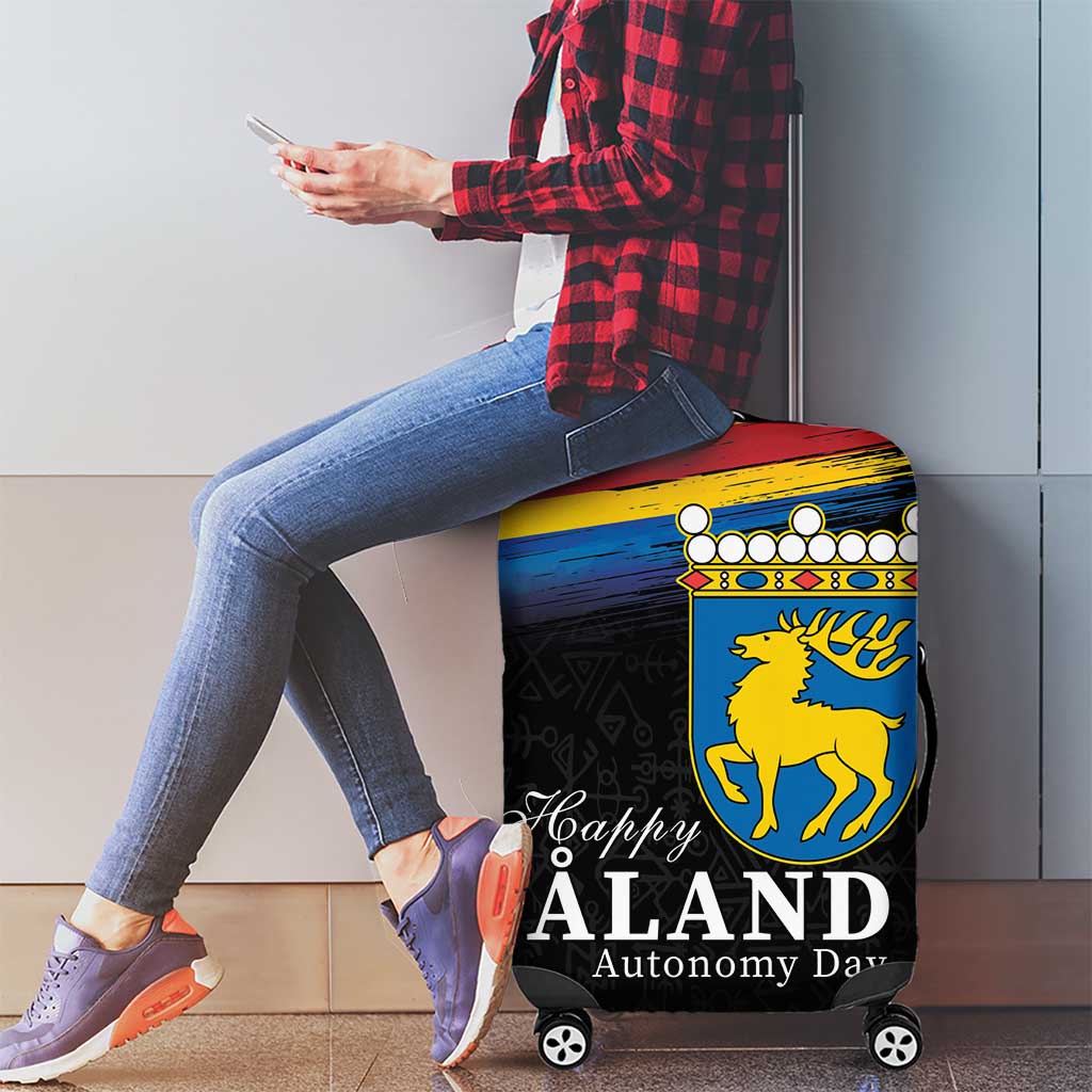 Happy Aland's Autonomy Day Luggage Cover Coat Of Arms LT18