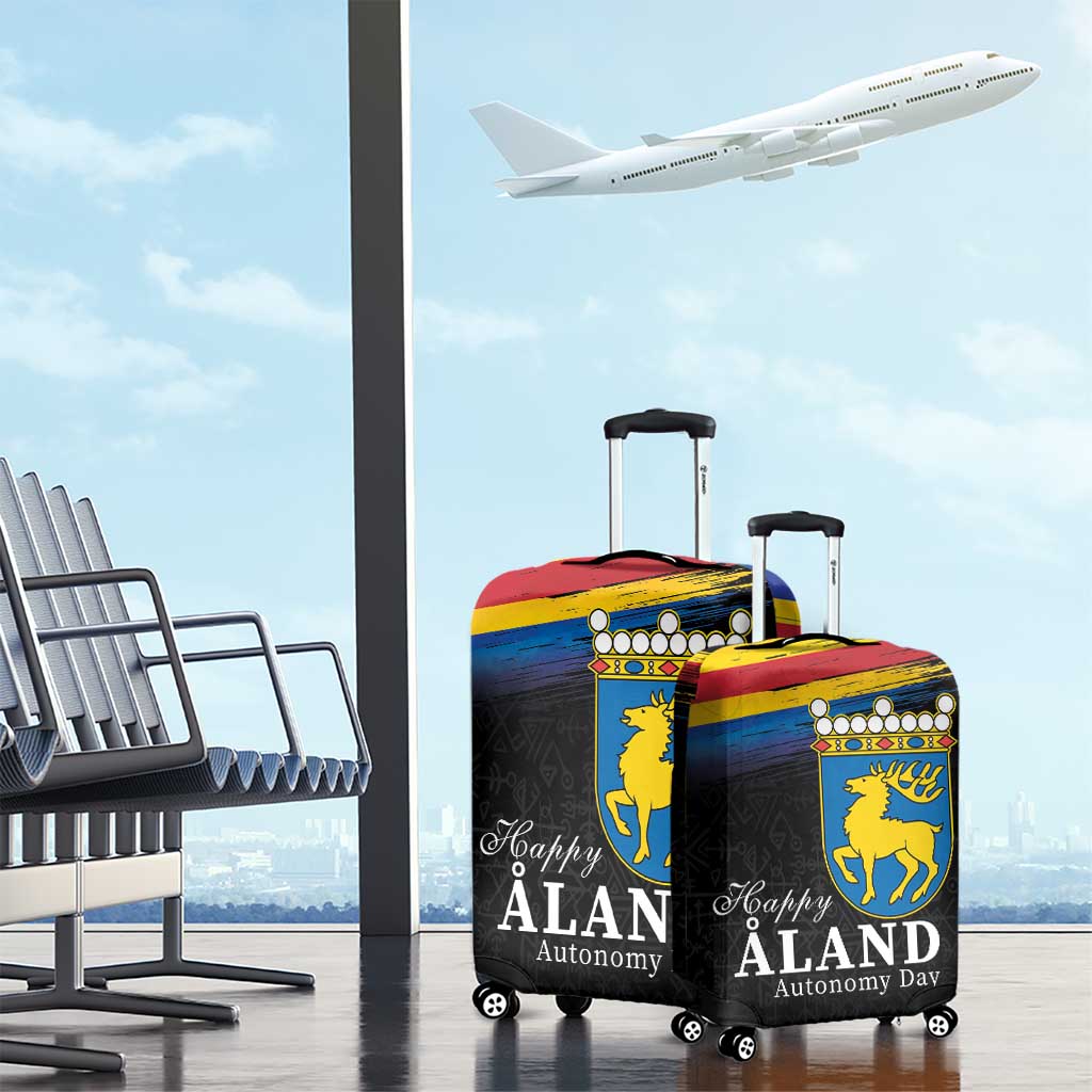 Happy Aland's Autonomy Day Luggage Cover Coat Of Arms LT18