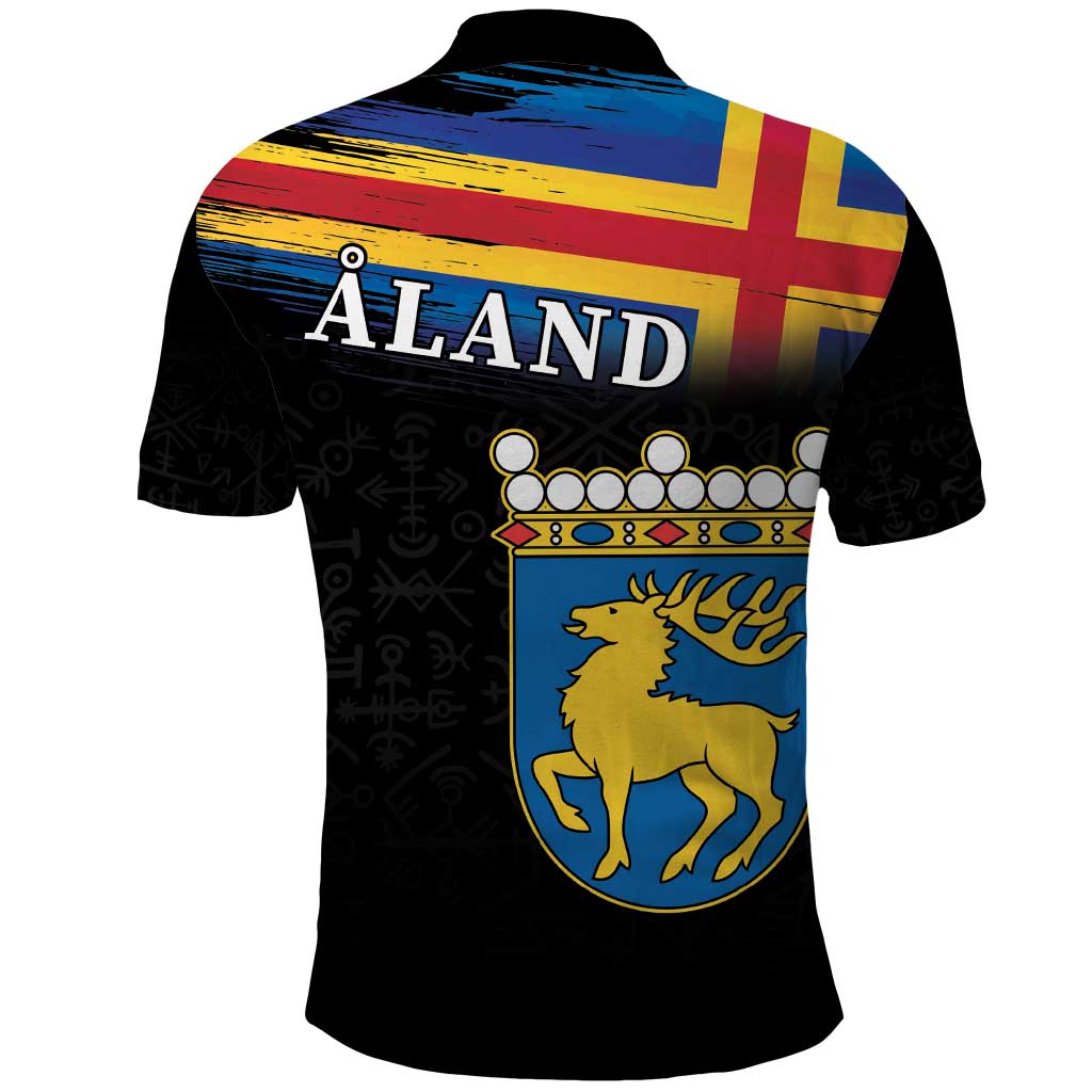 Happy Aland's Autonomy Day Polo Shirt Coat Of Arms LT18