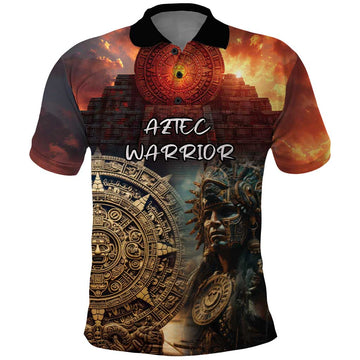 Personalized Mexican Aztec Warriors Polo Shirt LT18