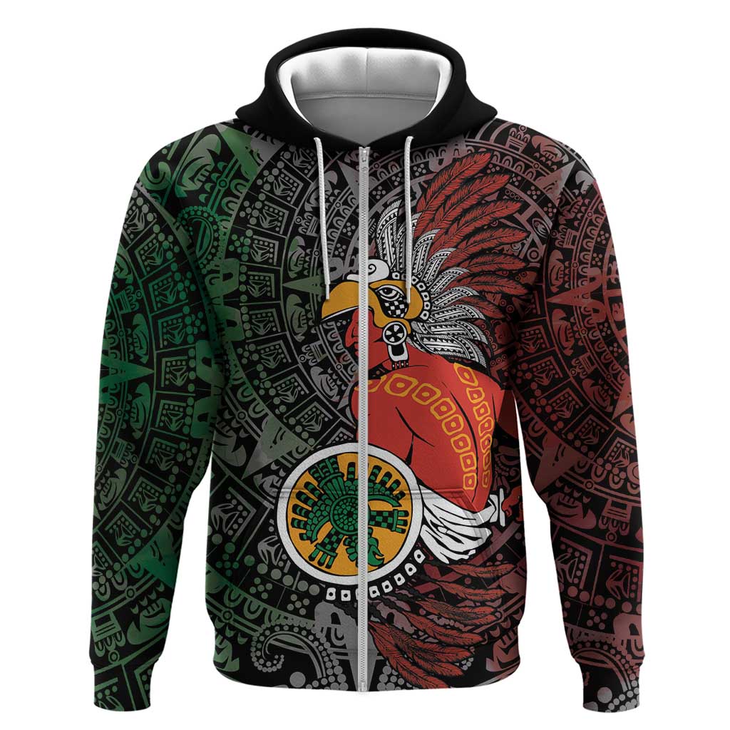 Personalized Mexican Tribal Aztec Warriors Hoodie Aztec Sun God LT18