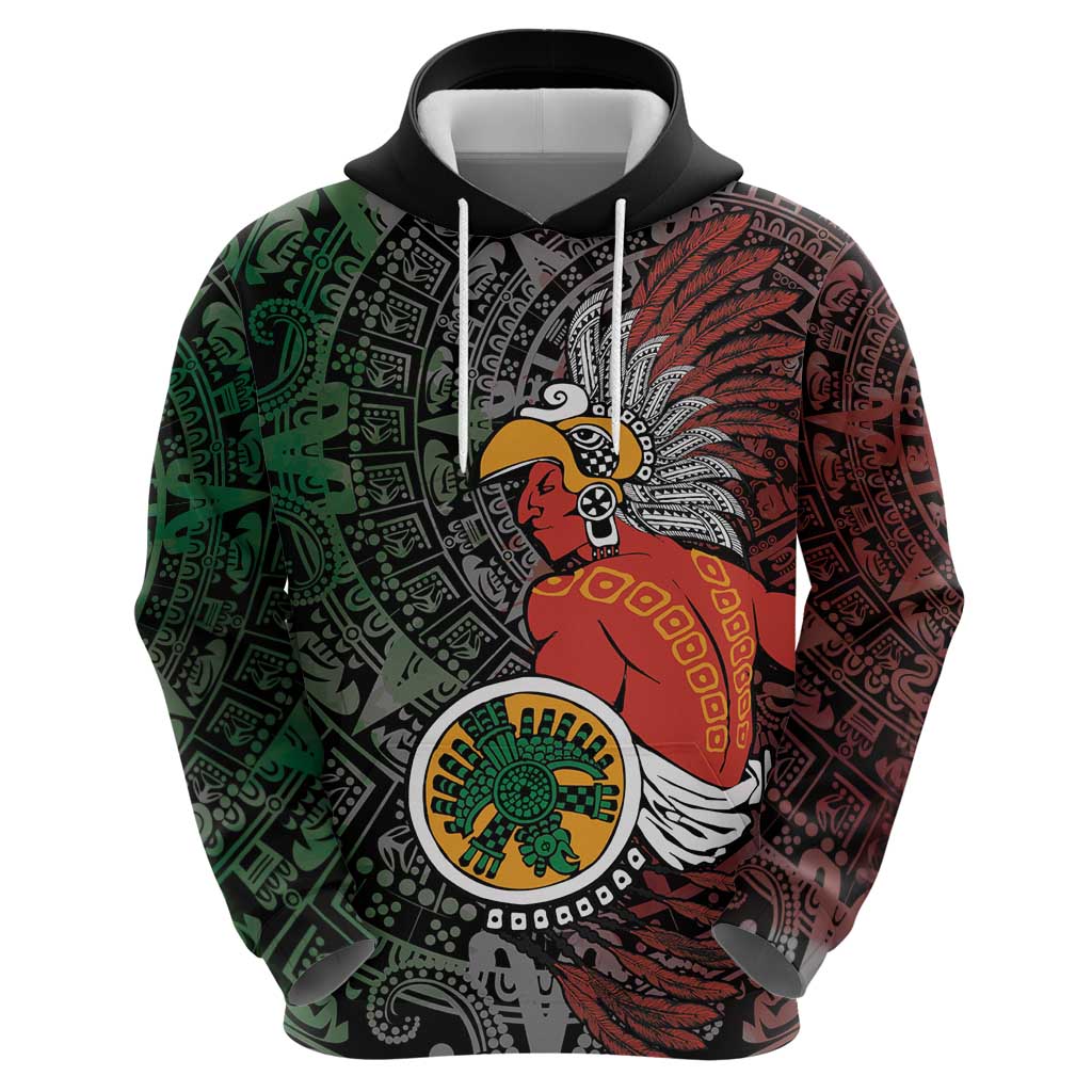 Personalized Mexican Tribal Aztec Warriors Hoodie Aztec Sun God LT18