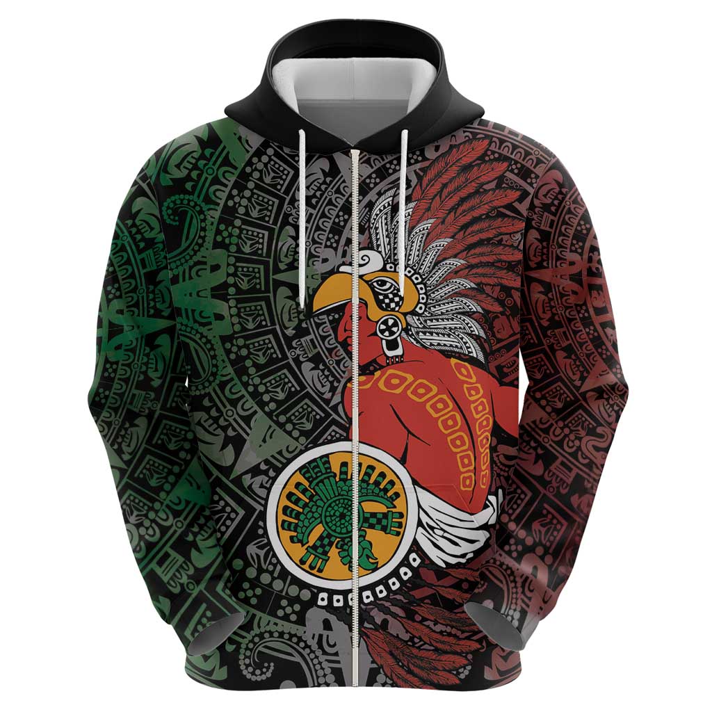 Personalized Mexican Tribal Aztec Warriors Hoodie Aztec Sun God LT18