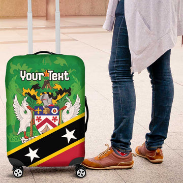 Personalized Saint Kitts And Nevis Luggage Cover Country Above Self LT18