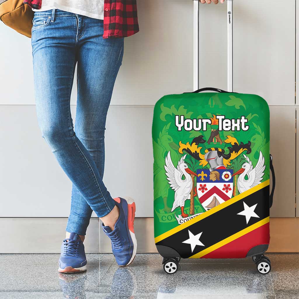 Personalized Saint Kitts And Nevis Luggage Cover Country Above Self LT18