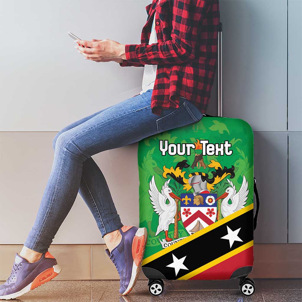 Personalized Saint Kitts And Nevis Luggage Cover Country Above Self LT18