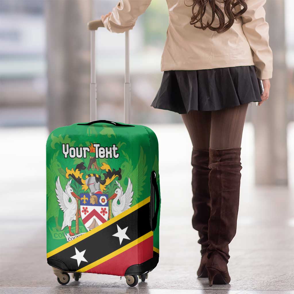 Personalized Saint Kitts And Nevis Luggage Cover Country Above Self LT18
