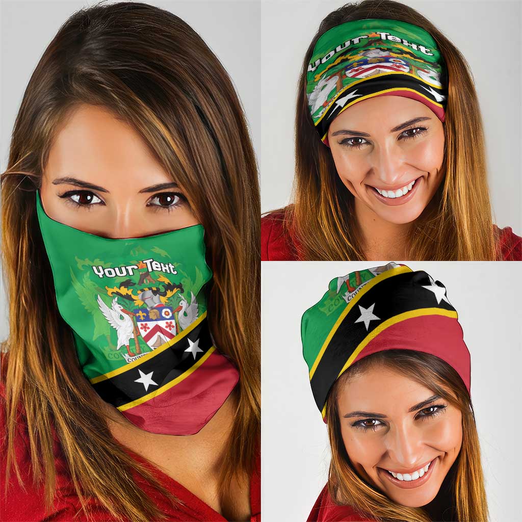 Personalized Saint Kitts And Nevis Neck Gaiter Country Above Self LT18
