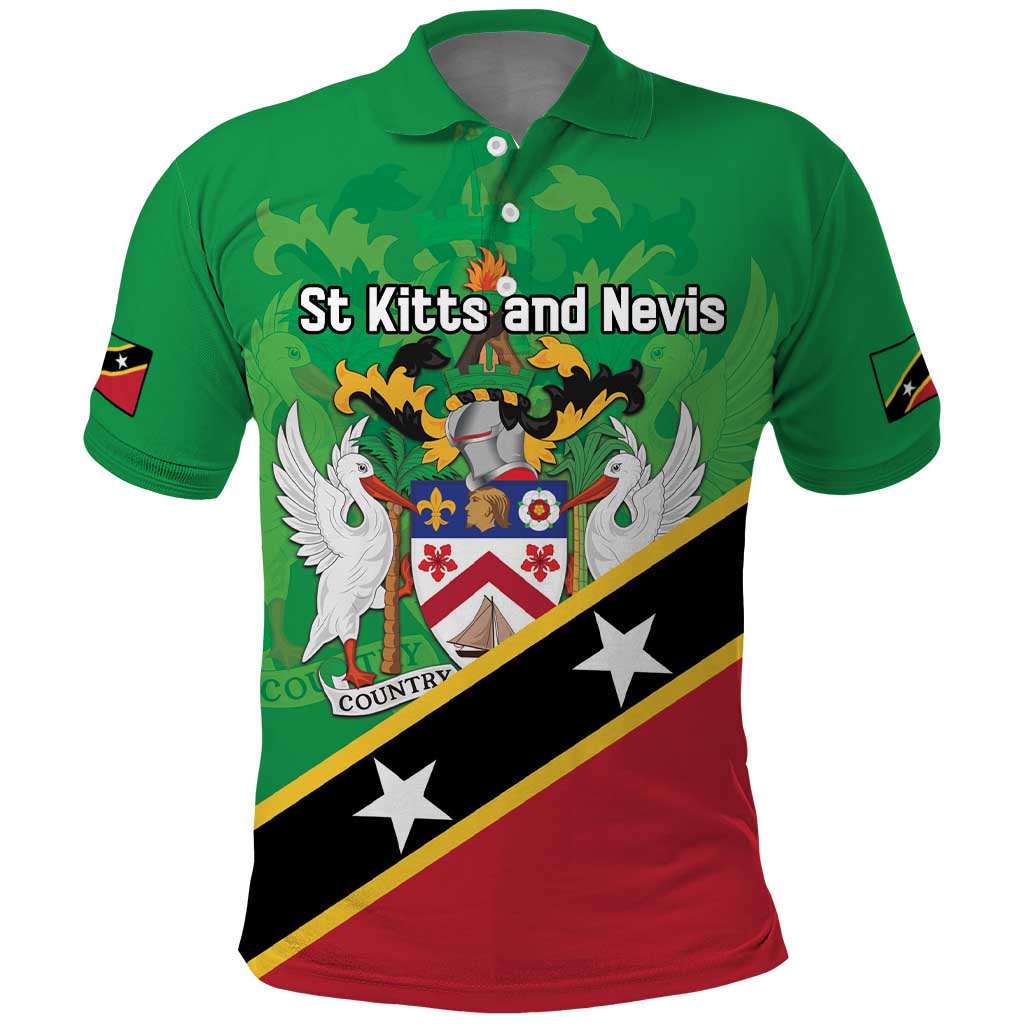 Personalized Saint Kitts And Nevis Polo Shirt Country Above Self LT18