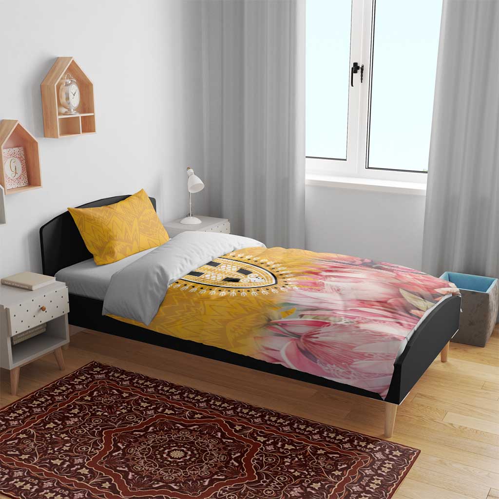 Africa Dashiki Bedding Set King Protea Floral Motif Patterns LT18