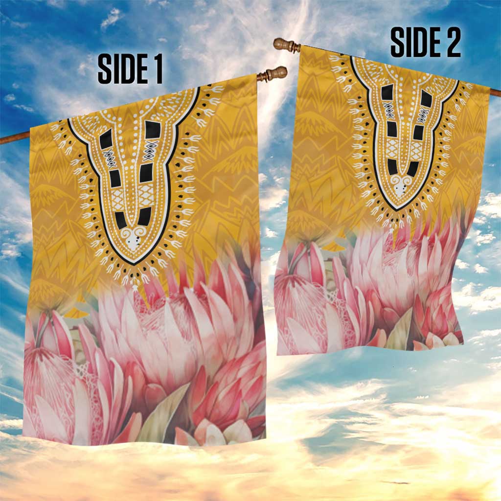 Africa Dashiki Garden Flag King Protea Floral Motif Patterns LT18