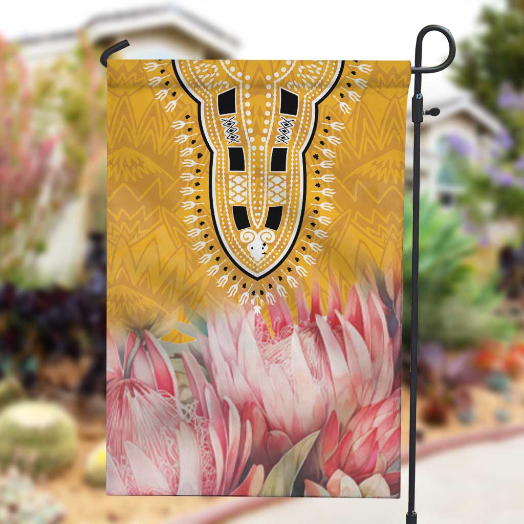 Africa Dashiki Garden Flag King Protea Floral Motif Patterns LT18