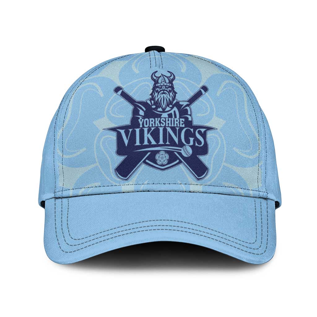 Yorkshire Viking Spirit Classic Cap White Rose of York Blue Version LT18