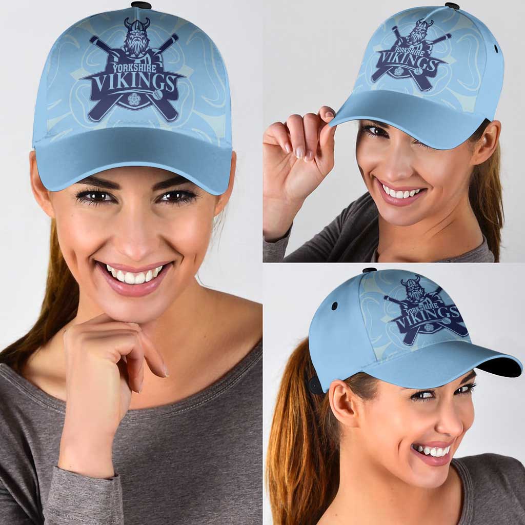 Yorkshire Viking Spirit Classic Cap White Rose of York Blue Version LT18