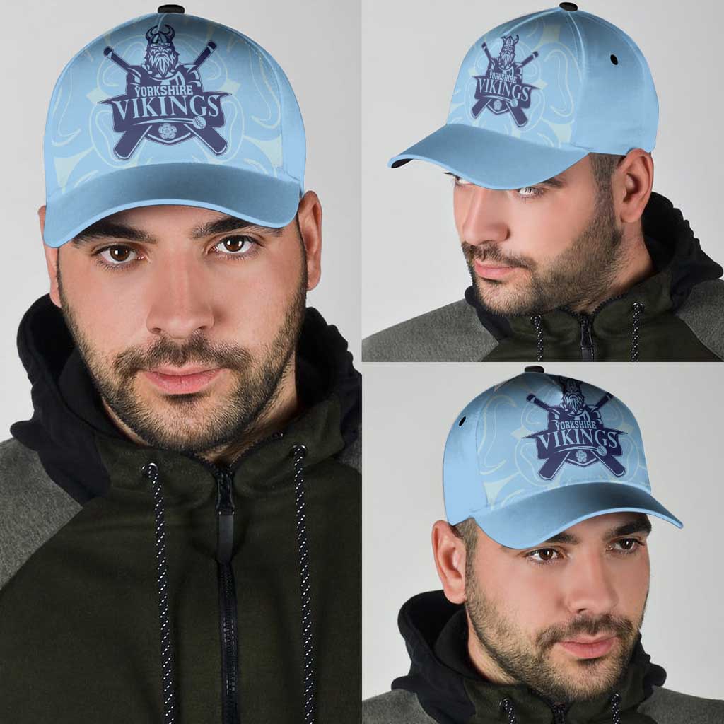 Yorkshire Viking Spirit Classic Cap White Rose of York Blue Version LT18