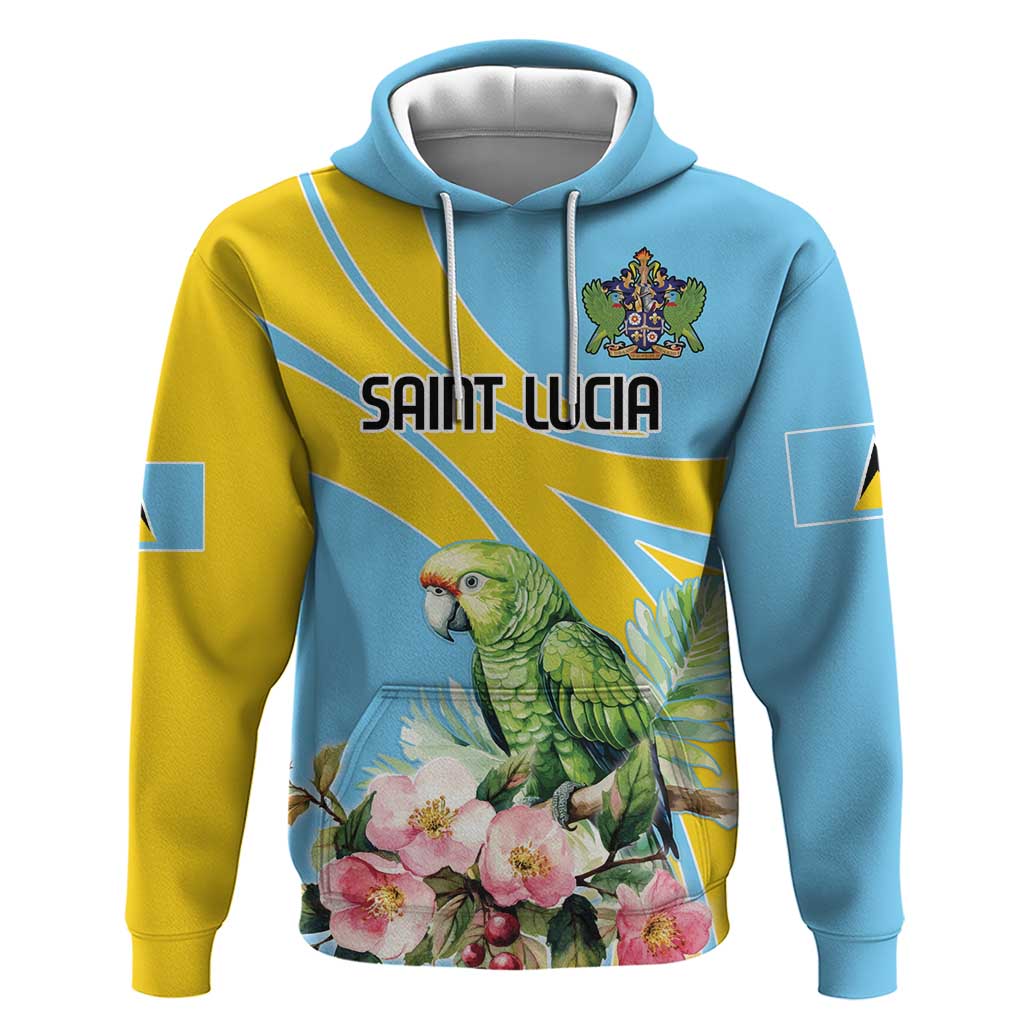 Saint Lucia Rosa Rubiginosa Hoodie With Sent Lisi Parrot LT18
