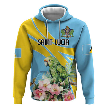 Saint Lucia Rosa Rubiginosa Hoodie With Sent Lisi Parrot LT18