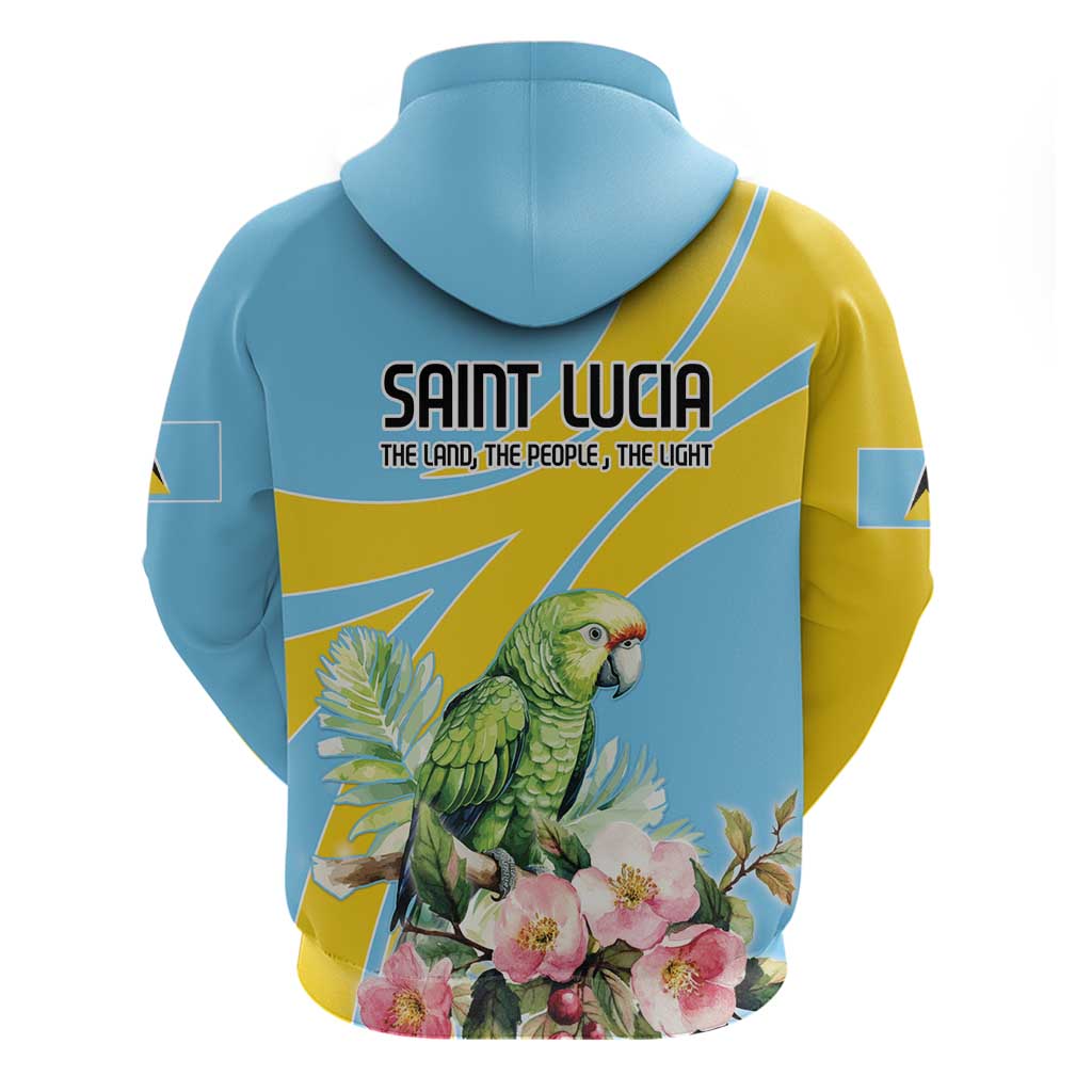 Saint Lucia Rosa Rubiginosa Hoodie With Sent Lisi Parrot LT18