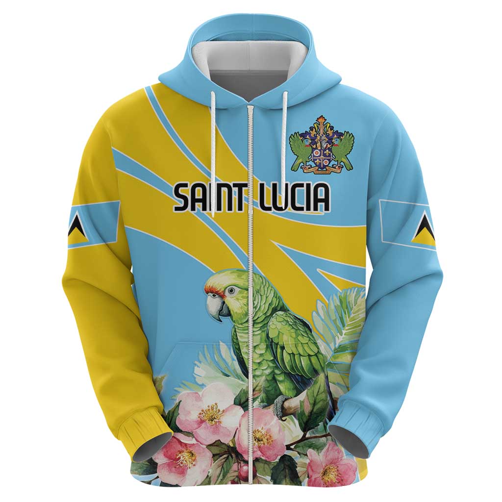 Saint Lucia Rosa Rubiginosa Hoodie With Sent Lisi Parrot LT18