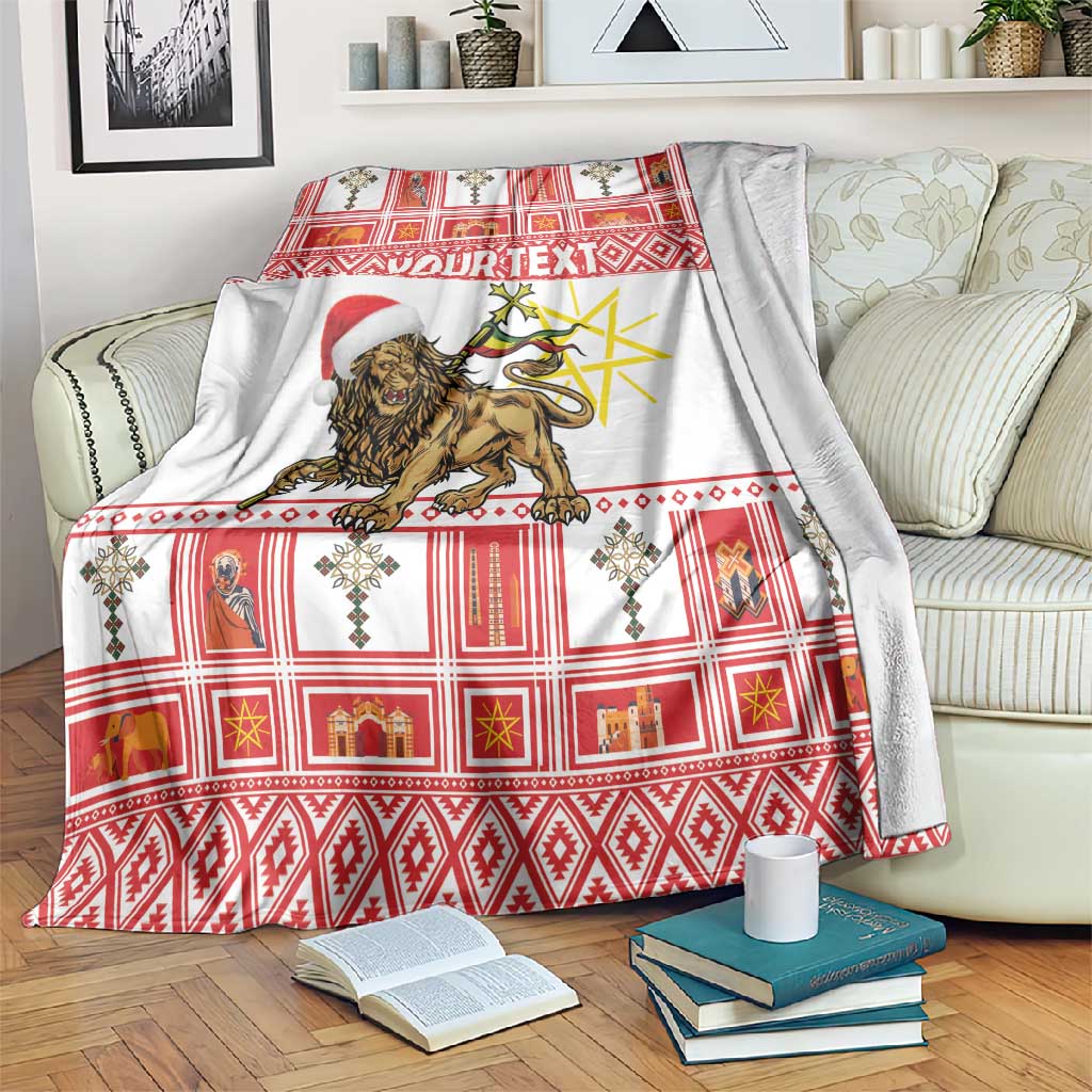 Personalized Ethiopia Melikam Gena Blanket Merry Christmas Lion of Judah LT18