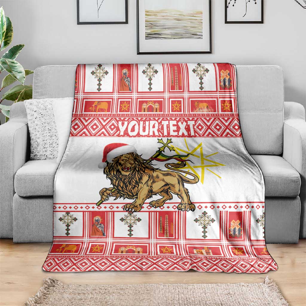Personalized Ethiopia Melikam Gena Blanket Merry Christmas Lion of Judah LT18