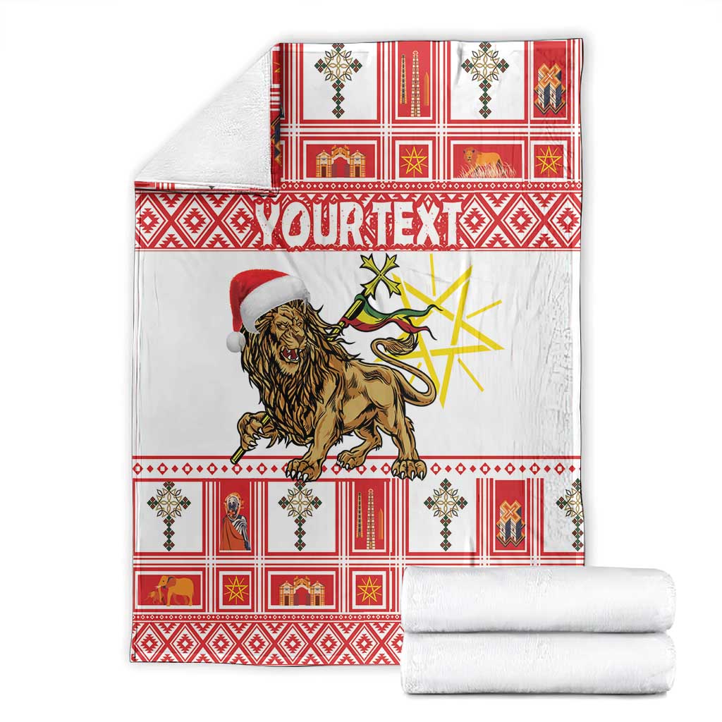 Personalized Ethiopia Melikam Gena Blanket Merry Christmas Lion of Judah LT18