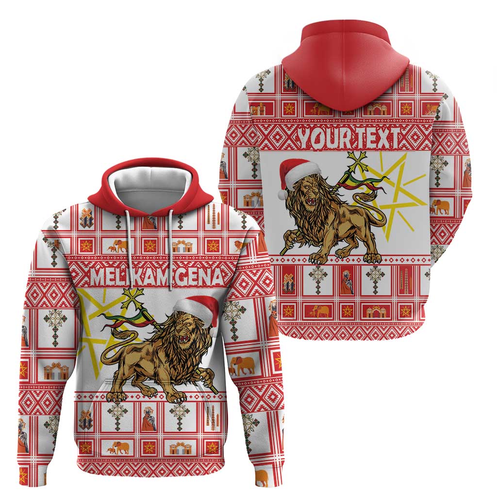 Personalized Ethiopia Christmas Hoodie Lion of Judah - Melikam Gena! LT18