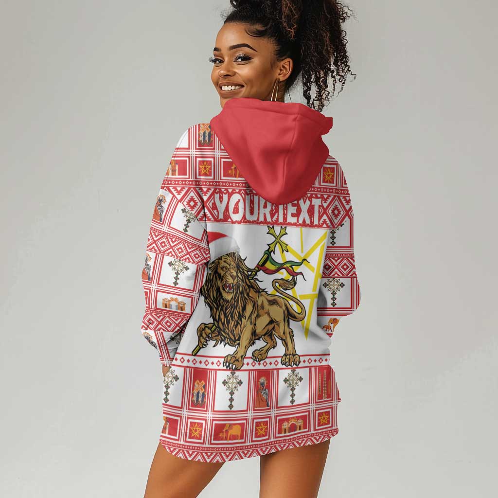 Personalized Ethiopia Melikam Gena Hoodie Dress Merry Christmas Lion of Judah LT18