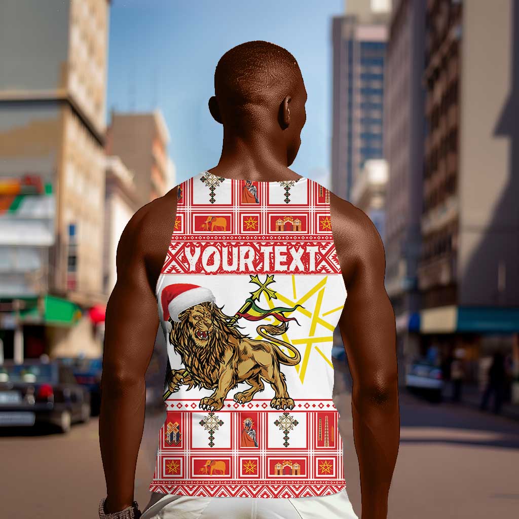 Personalized Ethiopia Melikam Gena Men Tank Top Merry Christmas Lion of Judah LT18