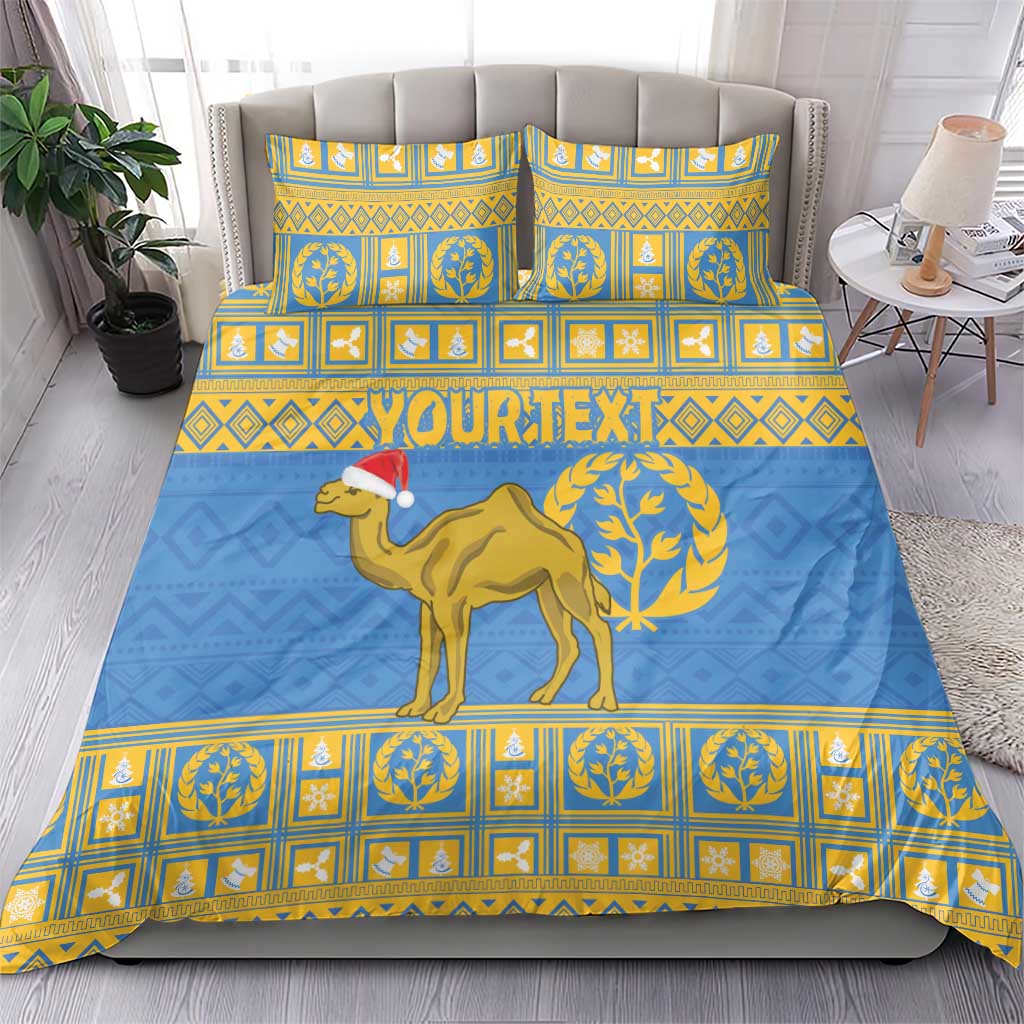 Personalized Eritrea Emblem Bedding Set Ruhus Beal Lidet - Kente Pattern LT18