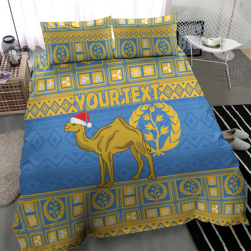 Personalized Eritrea Emblem Bedding Set Ruhus Beal Lidet - Kente Pattern LT18
