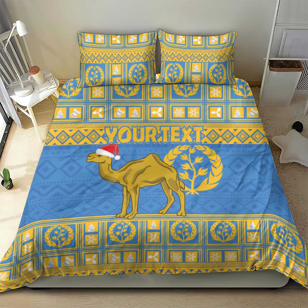 Personalized Eritrea Emblem Bedding Set Ruhus Beal Lidet - Kente Pattern LT18