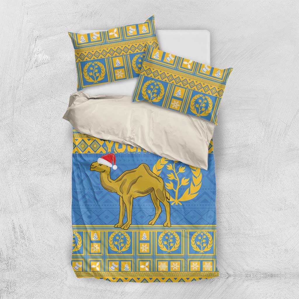 Personalized Eritrea Emblem Bedding Set Ruhus Beal Lidet - Kente Pattern LT18