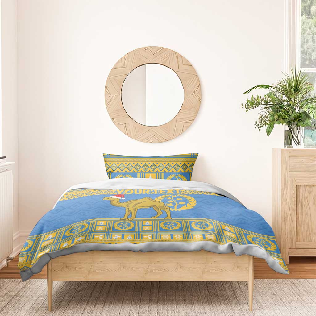 Personalized Eritrea Emblem Bedding Set Ruhus Beal Lidet - Kente Pattern LT18