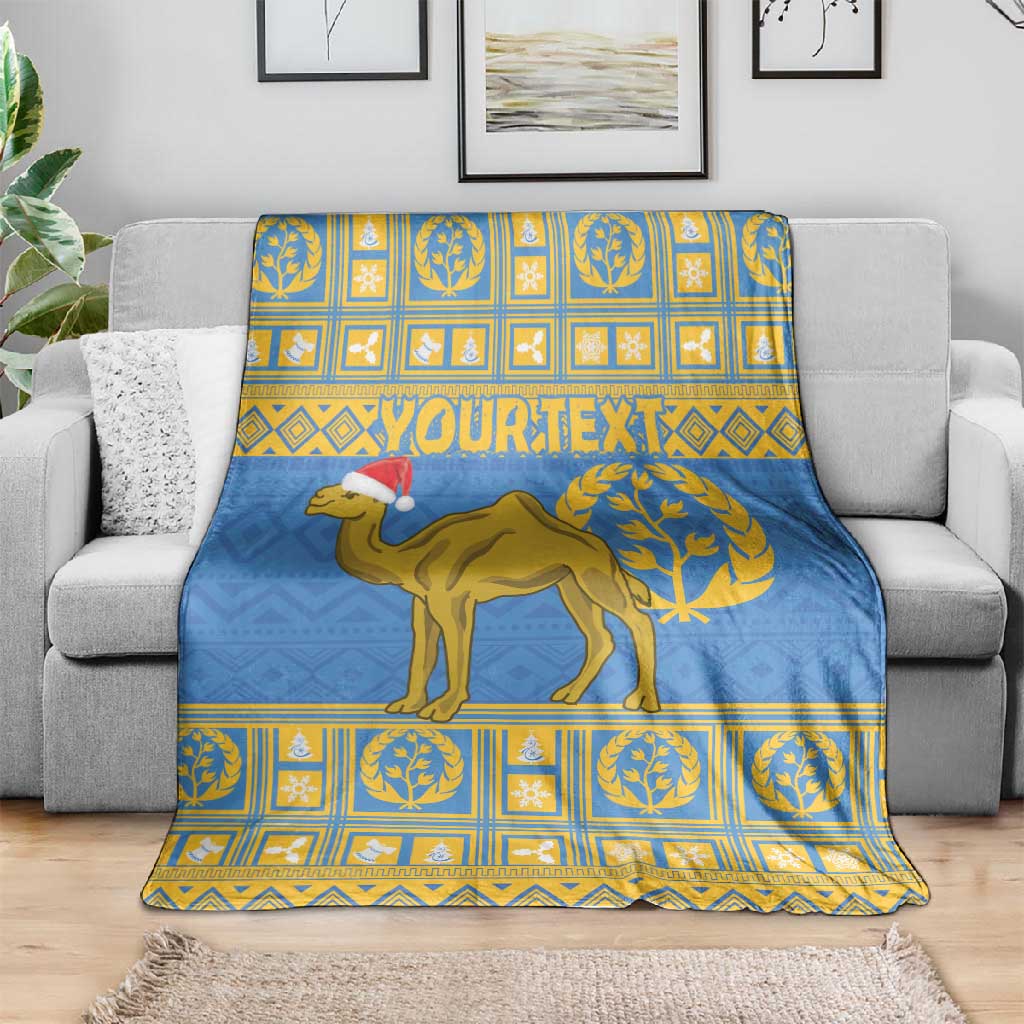Personalized Eritrea Emblem Blanket Ruhus Beal Lidet - Kente Pattern LT18