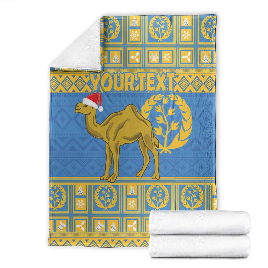 Personalized Eritrea Emblem Blanket Ruhus Beal Lidet - Kente Pattern LT18