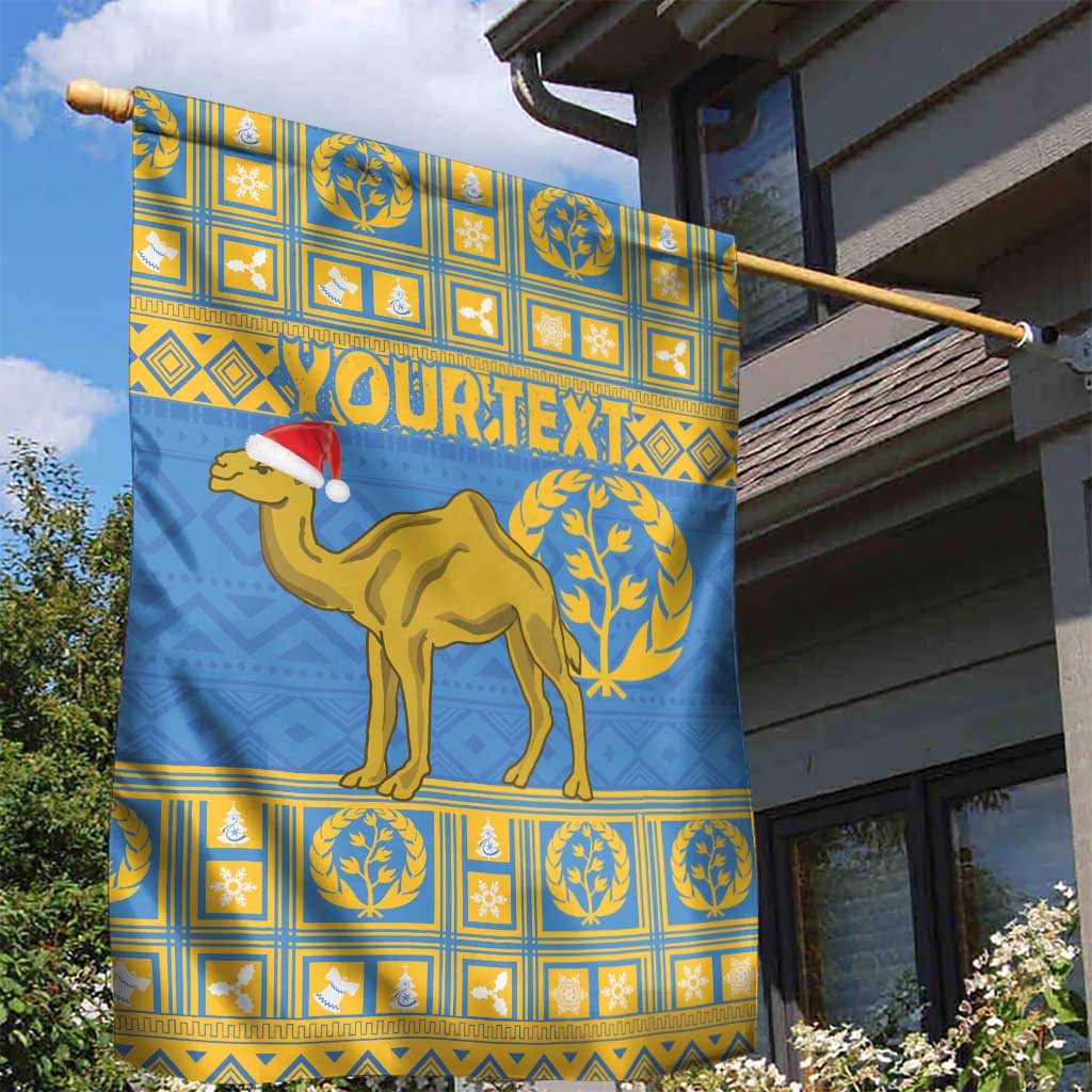 Personalized Eritrea Emblem Garden Flag Ruhus Beal Lidet - Kente Pattern LT18